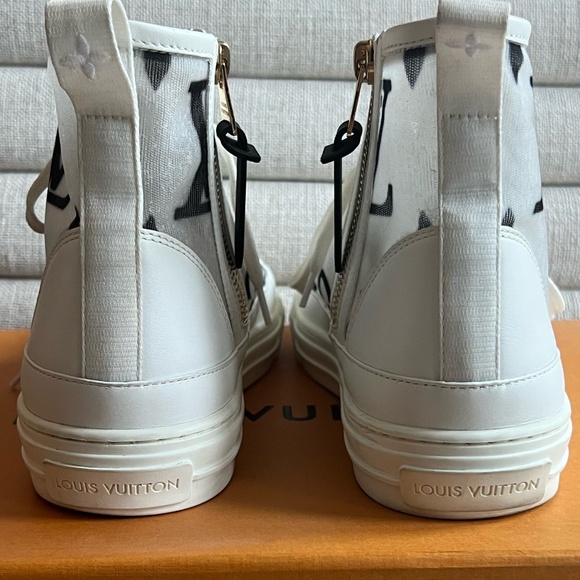 Authentic Women's Louis Vuitton Stellar high top sneakers Sz 39.5 (9.5) - Picture 5 of 9